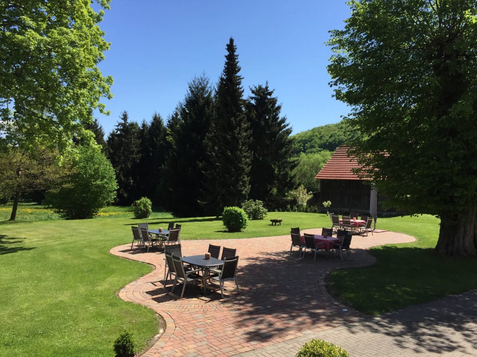 Terrasse Jagdschloß Walkenried -Hotel Residenz Rose-