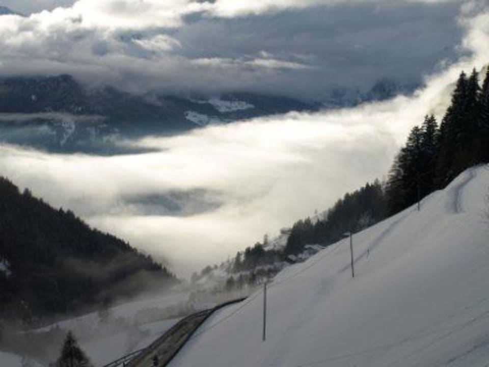 Blick in das Tal vom Balkon aus Genießer- & Wanderhotel Jägerhof