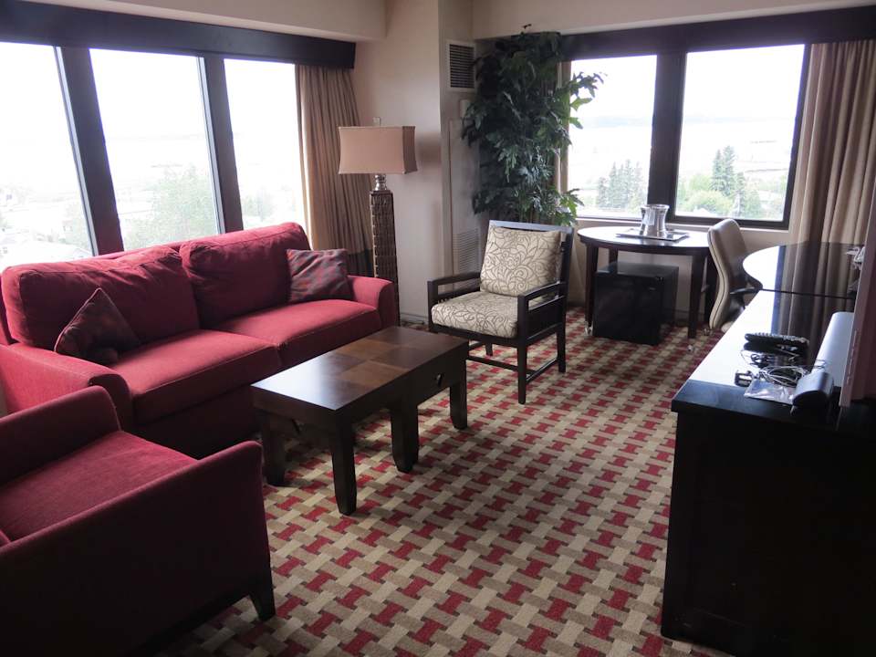Wohnzimmer Corner-Suite Hotel Hilton Anchorage