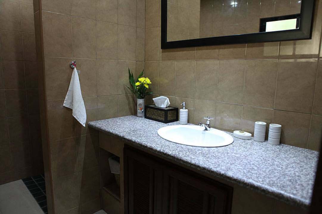 Badezimmer von Bungalow Nr 4 Adventure Resort Thailand