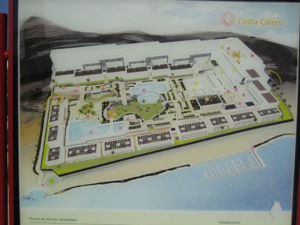 Hotel - Lageplan Hotel Costa Calero