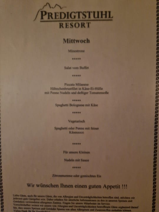 Gastro Predigtstuhl Resort