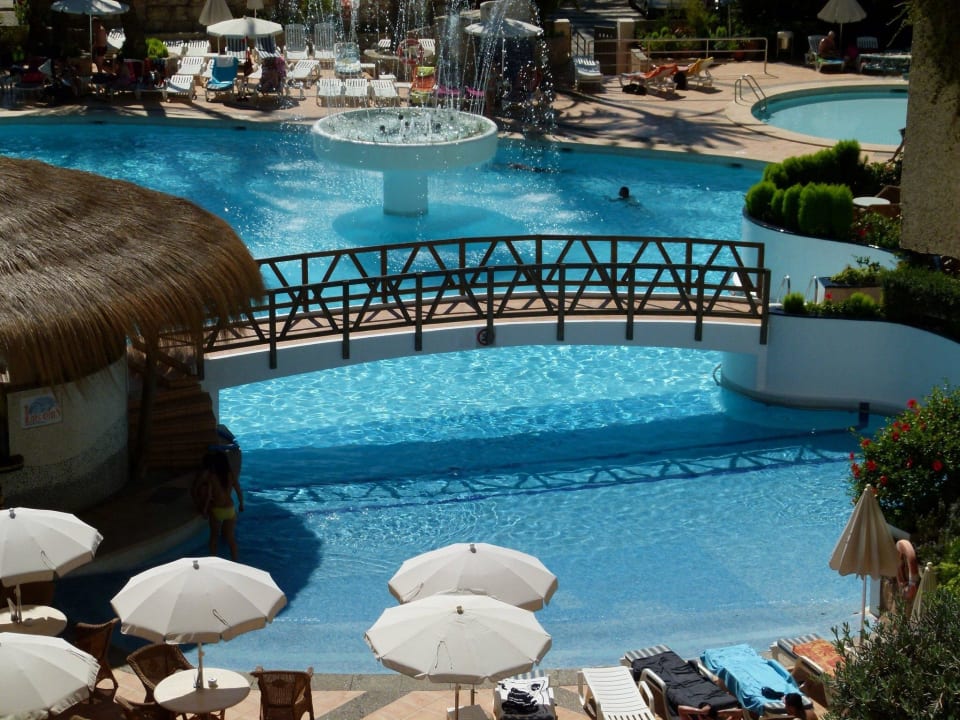 Poolanlage von oben BG Hotel Rei del Mediterrani Palace