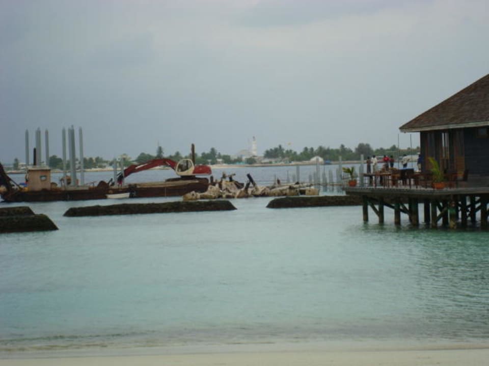 Blick von der Restaurantterrasse Komandoo Island Resort & Spa - Adults only