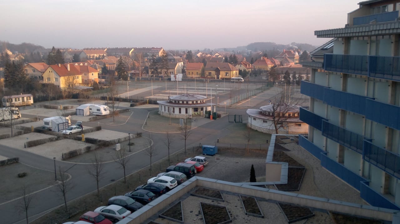 Ausblick von unserem Zimmer Park Inn by Radisson Sárvár  Resort & Spa