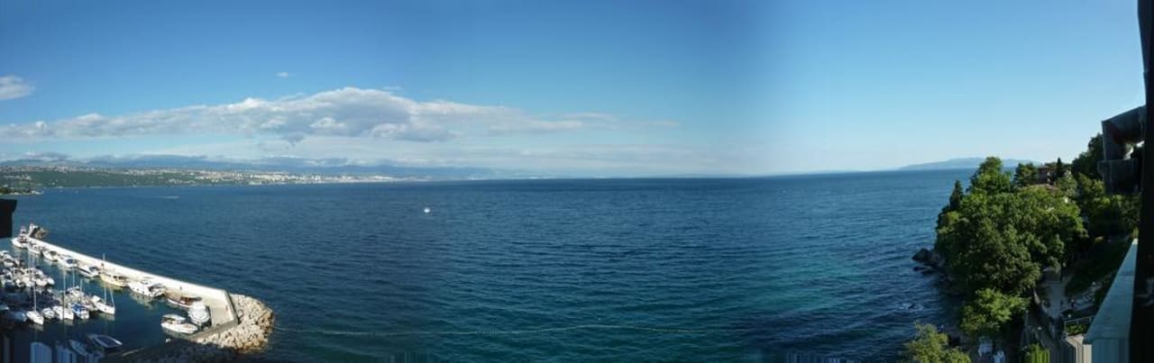 Panoramablick aus dem Fenster vom Istra Hotel Istra - Liburnia
