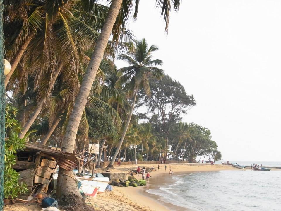 Teil des Strands Earl’s Reef Beruwala