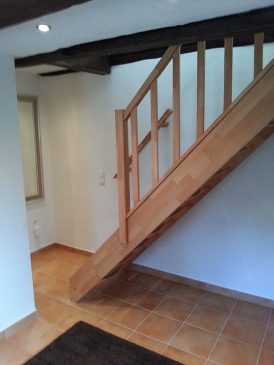 Treppe zur 2. Ebene Gästehaus Haus am Kipp