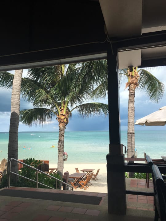 Ausblick aus dem Hotelrestaurant Banana Fan Sea Resort
