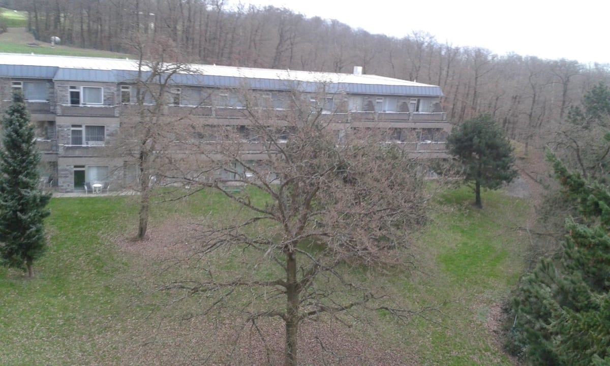 Vom Gang zu den Zimmern Hotel Klostergut Jakobsberg