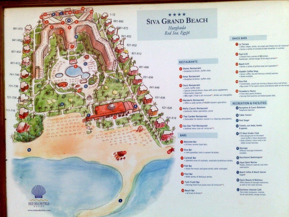 Long beach resort hurghada 4 карта отеля