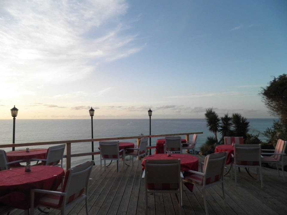 Frühstücksblick auf der Außenterrasse Marina Playa Suite Hotel