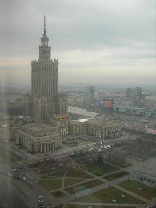 Widok z 30 piętra pok 3003 Warsaw Marriott Hotel