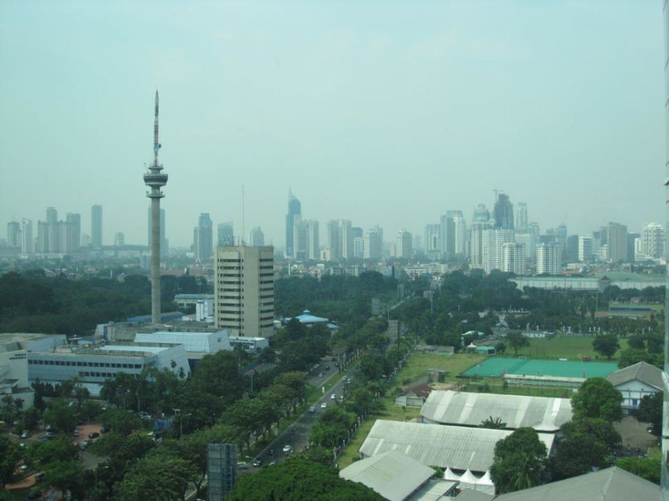 Blick zum Geschäftsviertel Hotel Mulia Senayan, Jakarta