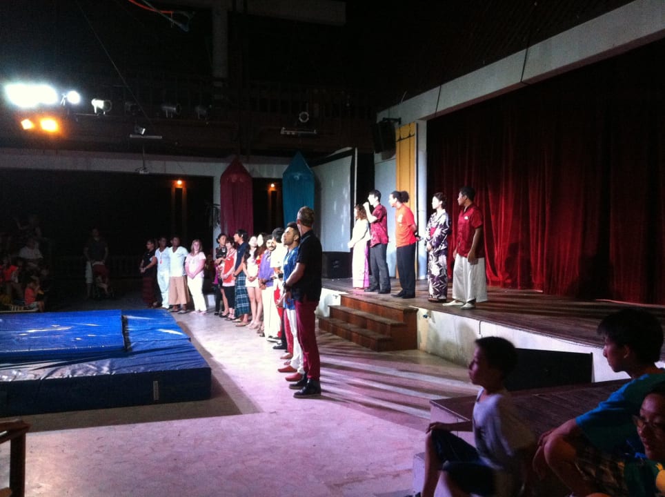 Vue du théâtre avant le spectacle Club Med Cherating Beach