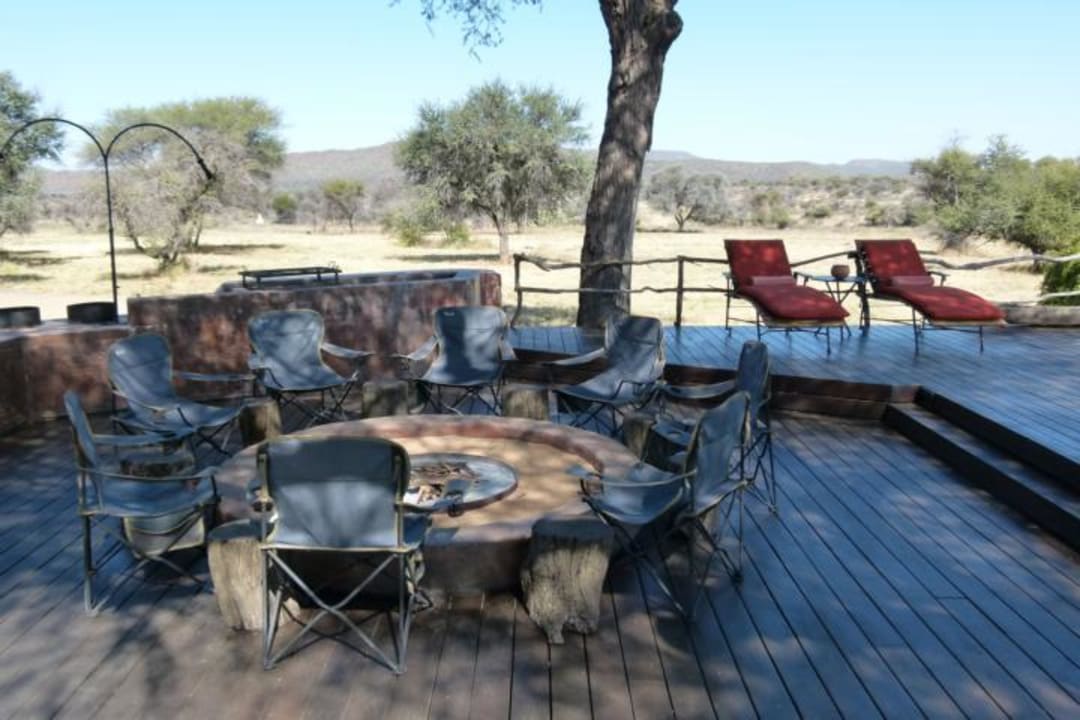 Feuerstelle Hotel Okonjima The Villa