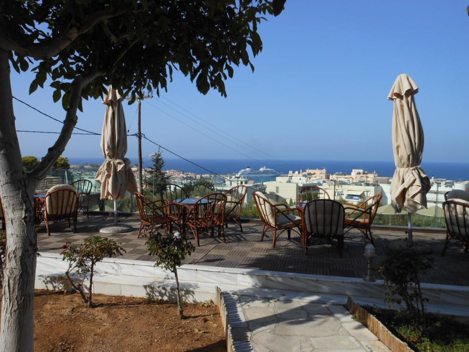 Blick auf die Stadt Rethymnon Hotel Forest Park