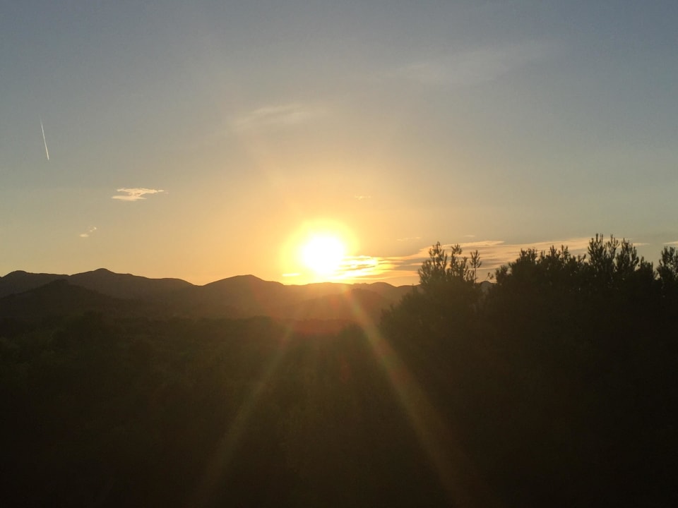 Sonnenuntergang vom Zimmer Hotel & Spa S'Entrador Playa