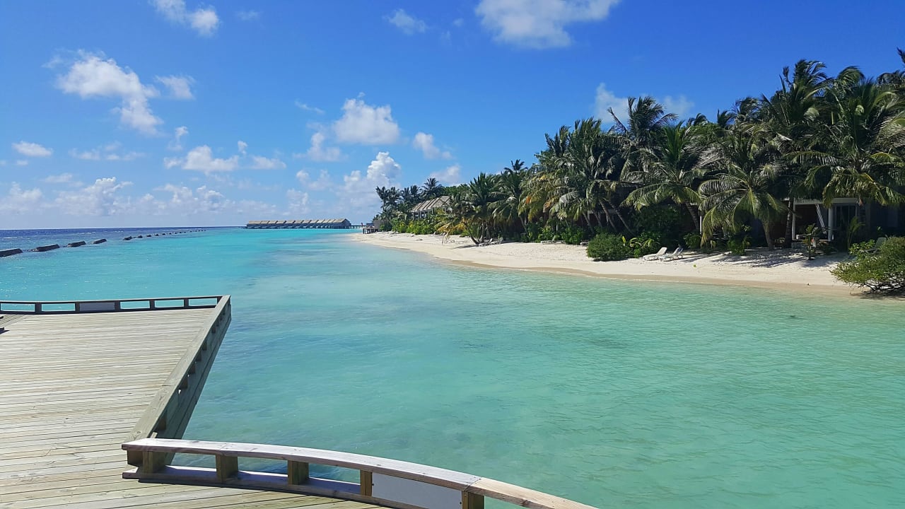 Ausblick Wasserbungalow Kuramathi Maldives