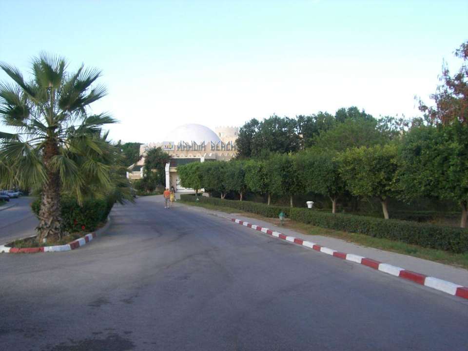 Hoteleinfahrt Mahdia Beach & Aquapark