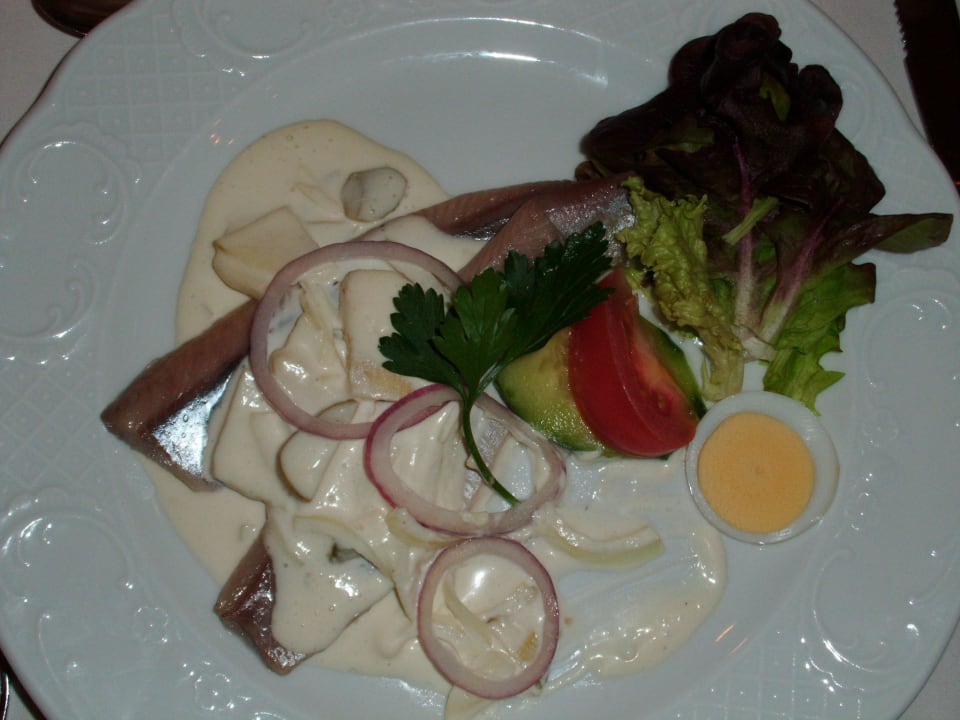 Eingelegte Hering nach Hausfrauenart Hotel Pistono
