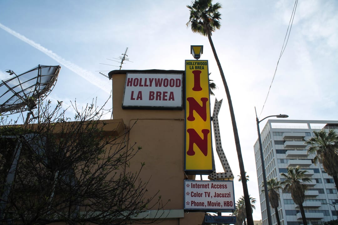 Eingang Motel Hollywood La Brea