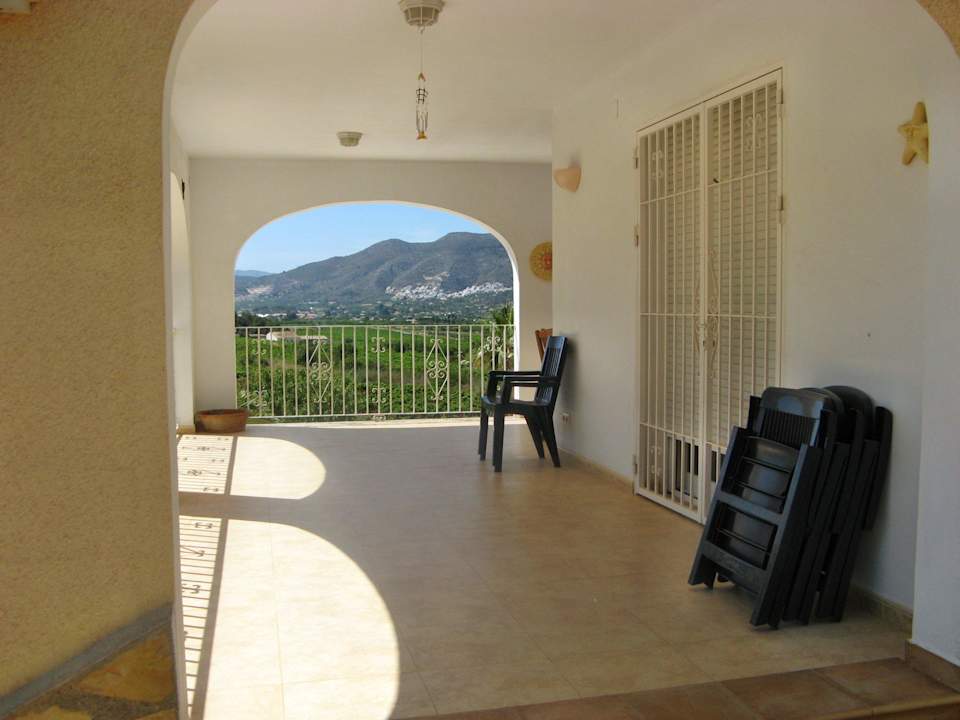 Eingang obere offene Terrasse Villa Cien Estrellas