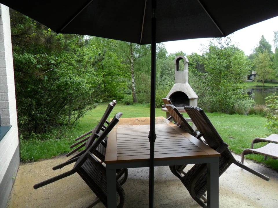 Terrasse mit Grill Center Parcs Het Meerdal