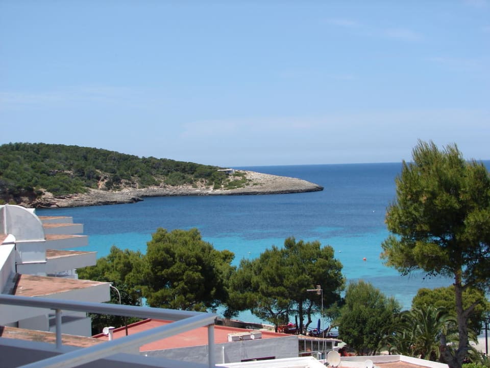 Blick vom Balkon Sandos El Greco Beach Hotel 16+