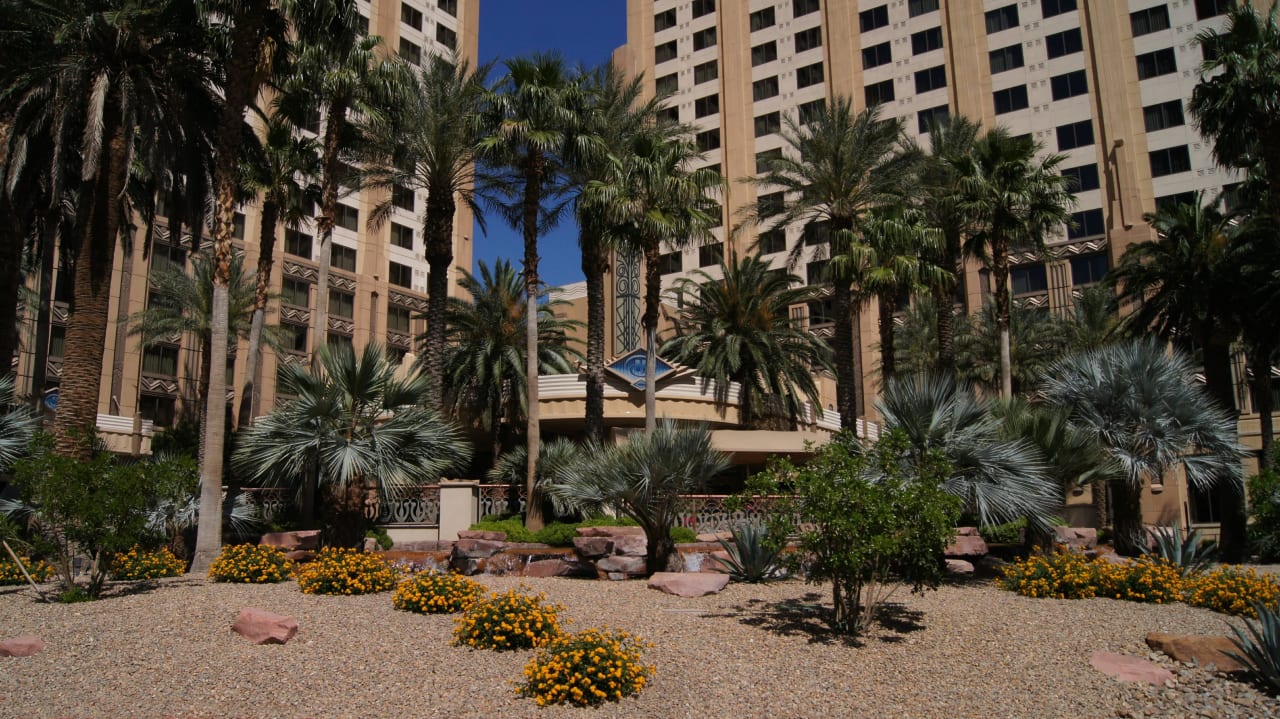 Hoteleinfahrt Hilton Grand Vacations Suites on the Las Vegas Strip