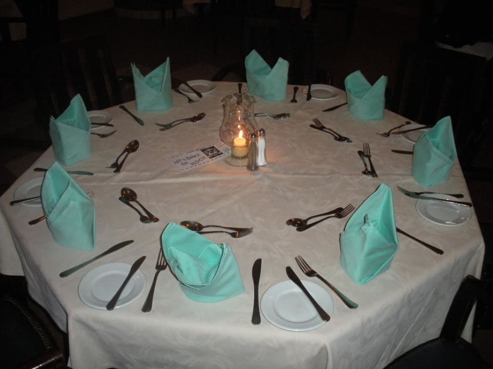 Wie immer, saubere und nett gedeckte Tische Giftun Azur Resort