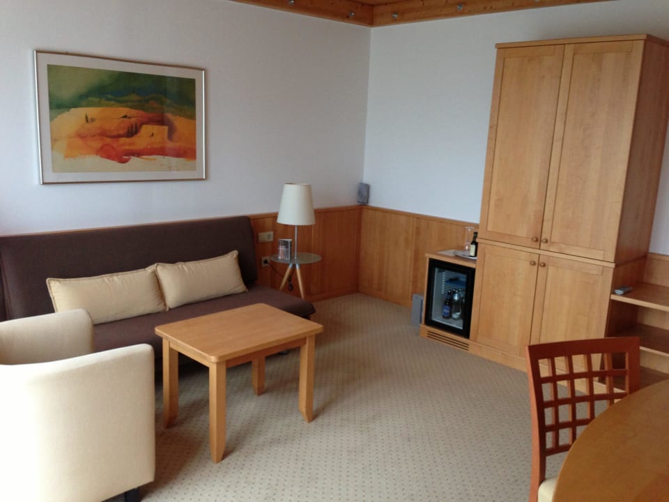 Wohnbereich im unteren Stockwerk des Zimmers. RETTER Bio-Natur-Resort