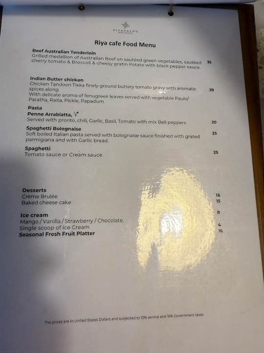 Sonstiges Fiyavalhu Resort Maldives