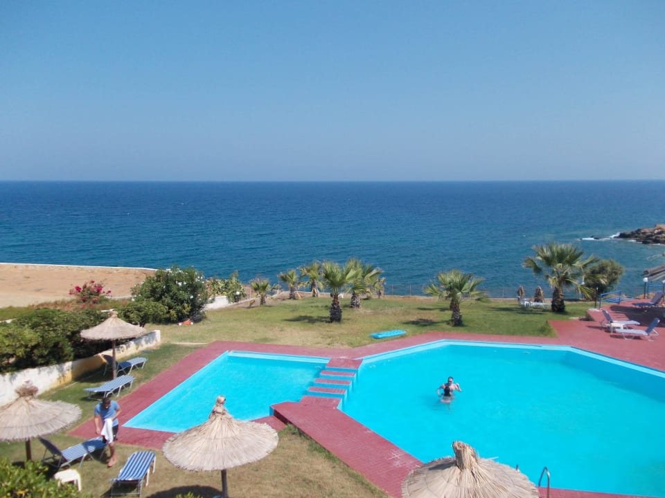 Blick von der Terrasse Hotel Stella Beach