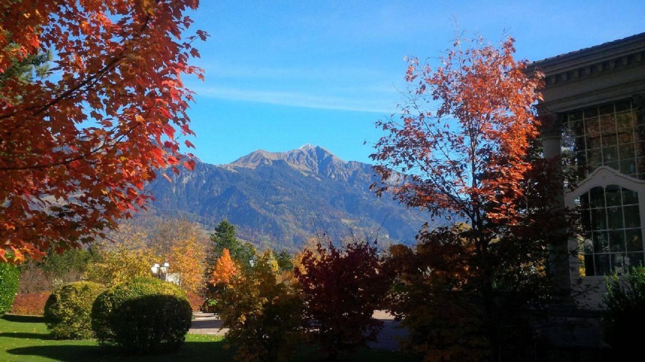 Garten im Herbst Grand Resort Bad Ragaz