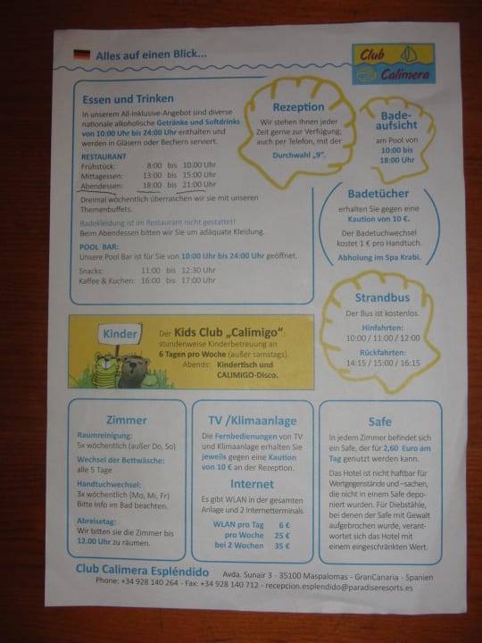 Informationen allsun Hotel Esplendido