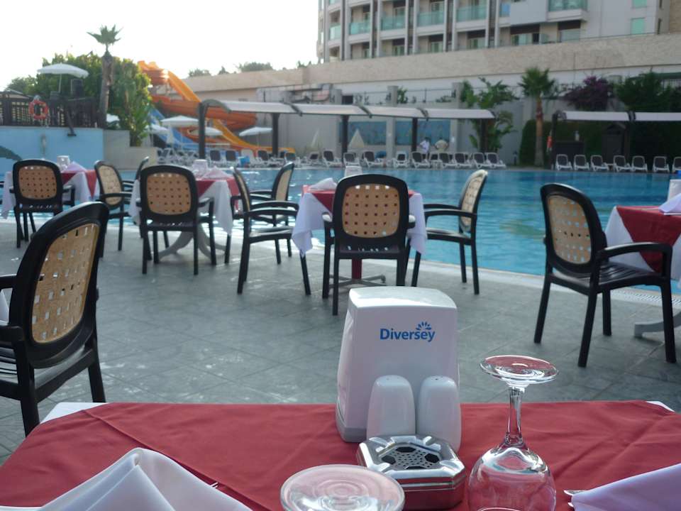 Außenbereich Restaurant für Abendessen Aydinbey Kings Palace & Spa