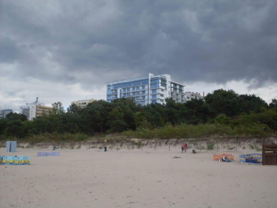 Blick aufs Hotel Vestina Wellness & Spa Hotel