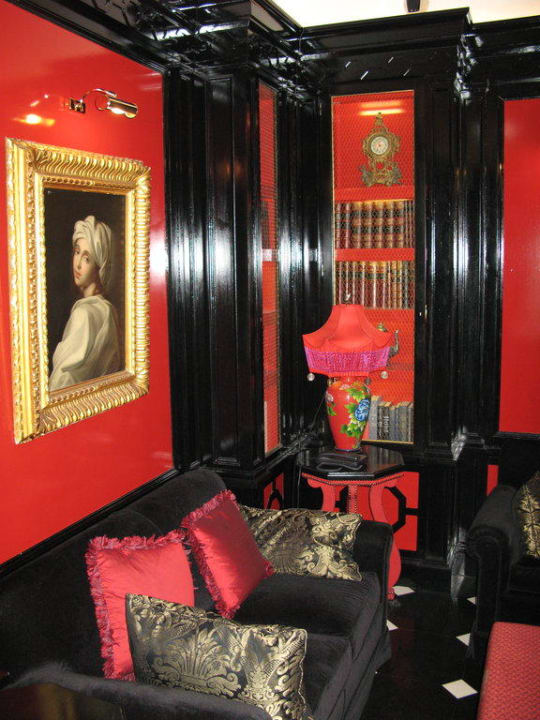 Blick in die Lounge Hotel D'Inghilterra