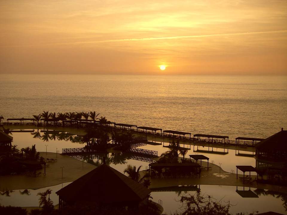 Blick von der Terrasse beim Abendessen La Palma Princess