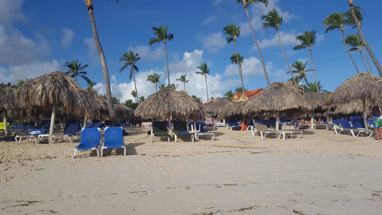 Viel zu wenig Sonnenschirme Punta Cana Princess All Suites Resort & Spa