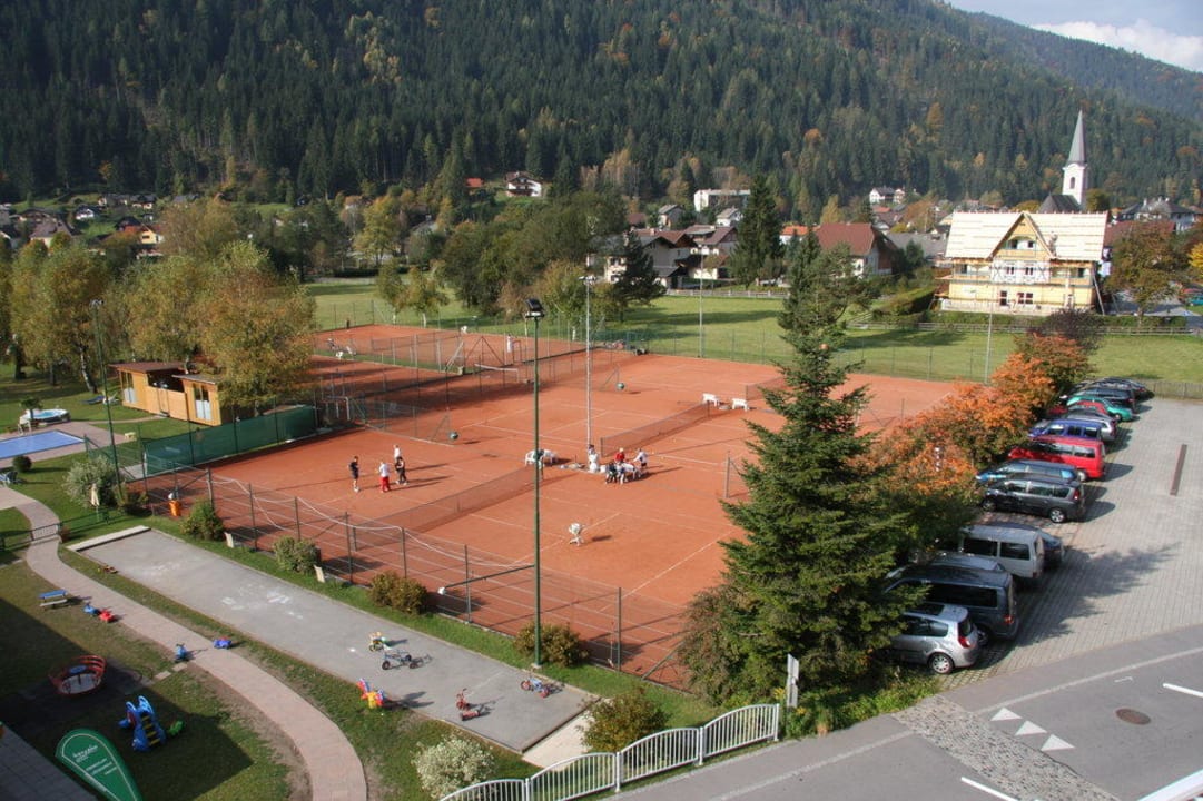 Blick vom Balkon Familien -Sportresort Brennseehof
