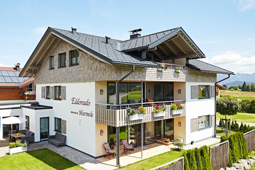Außenansicht Eldorado – Ferienwohnungen & Suiten im Allgäu