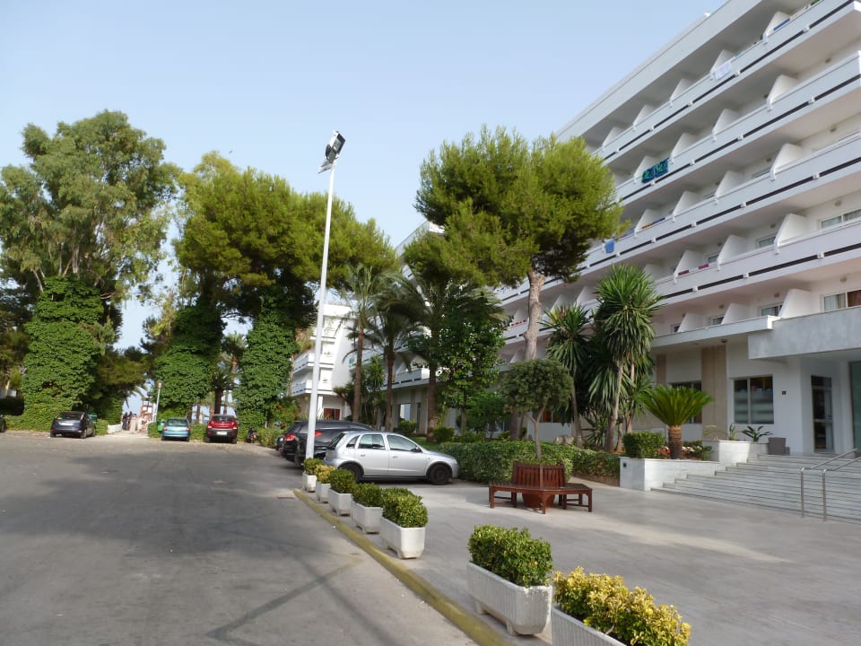 Eingangsbereich / Parkplätze  Hotel Condesa