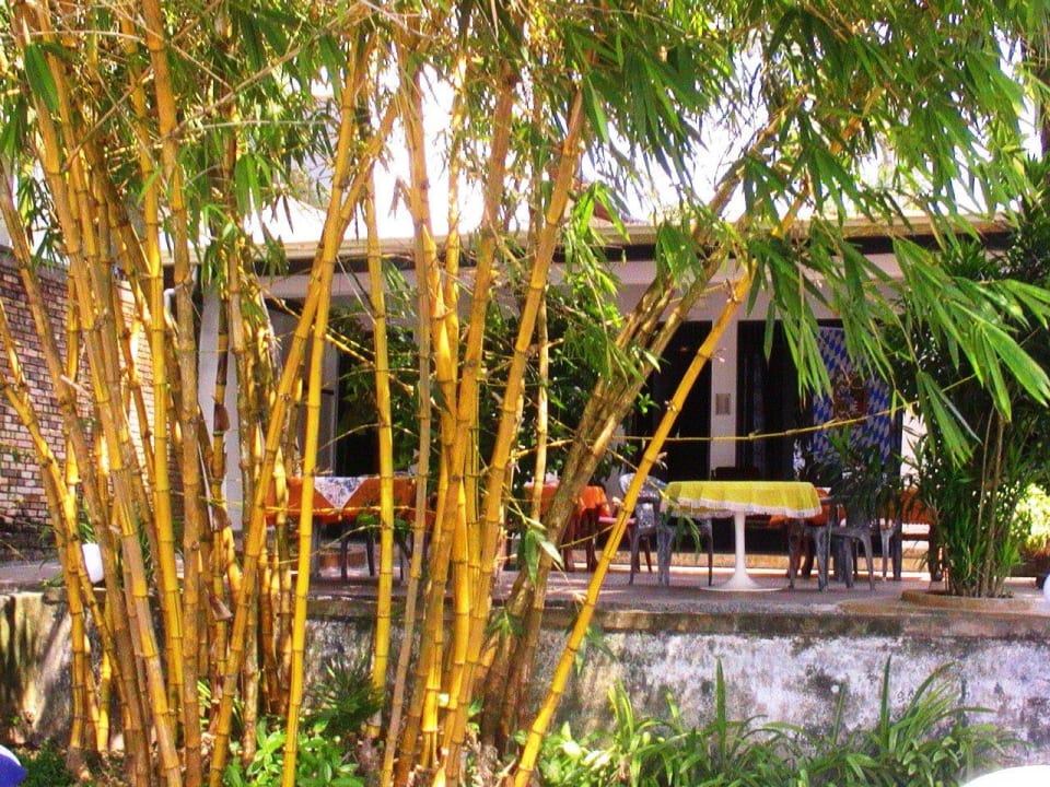 Zimmerfront von der Terrasse aus Guesthouse German Lanka