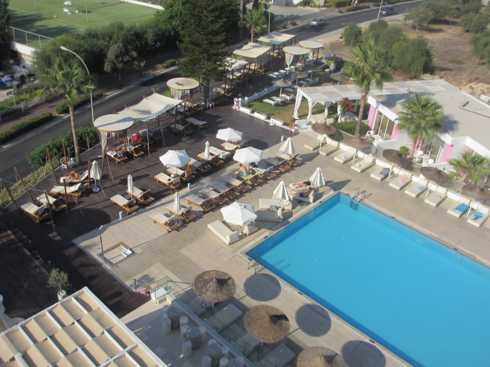 Fotografiert aus unserem Zimmer Napa Mermaid Hotel & Suites