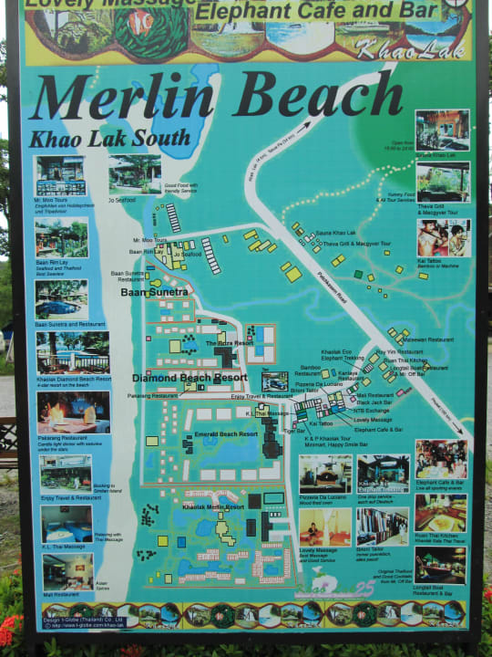 Der Lageplan The Briza Beach Resort Khaolak