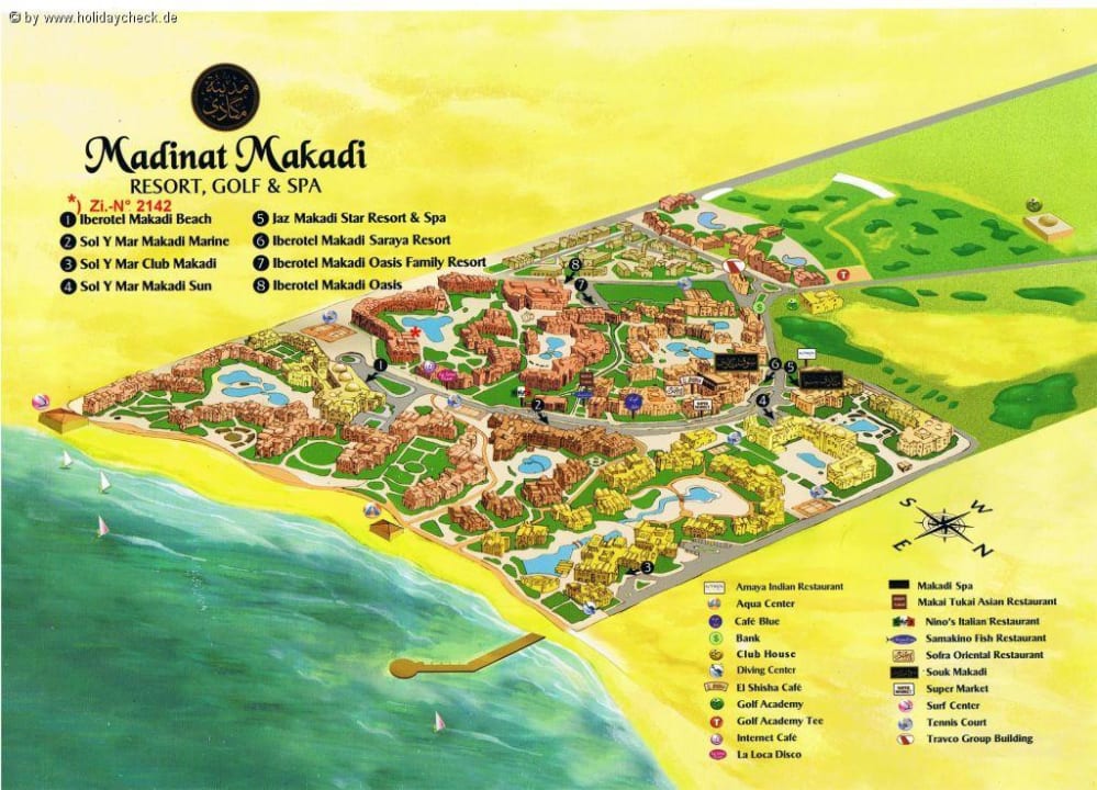 Lageplan Madinat Makadi Jaz Makadi Saraya Resort