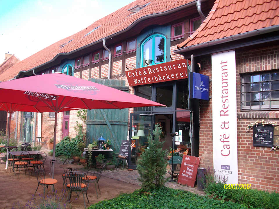 Eingang Restaurant BIO Hotel Gutshof Insel Usedom
