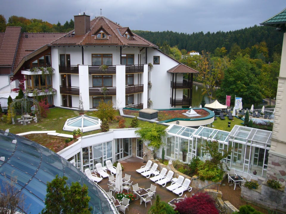 Blick vom Balkon  Romantischer Winkel RoLigio® & Wellness Resort